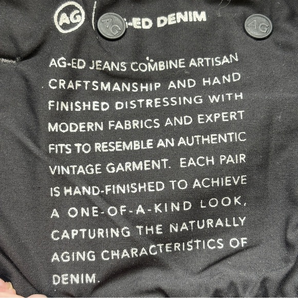 AG Farrah Boot Crop Jeans in Color 16 Years Ray Womens 28 High Waist Raw Hem - Picture 14 of 16